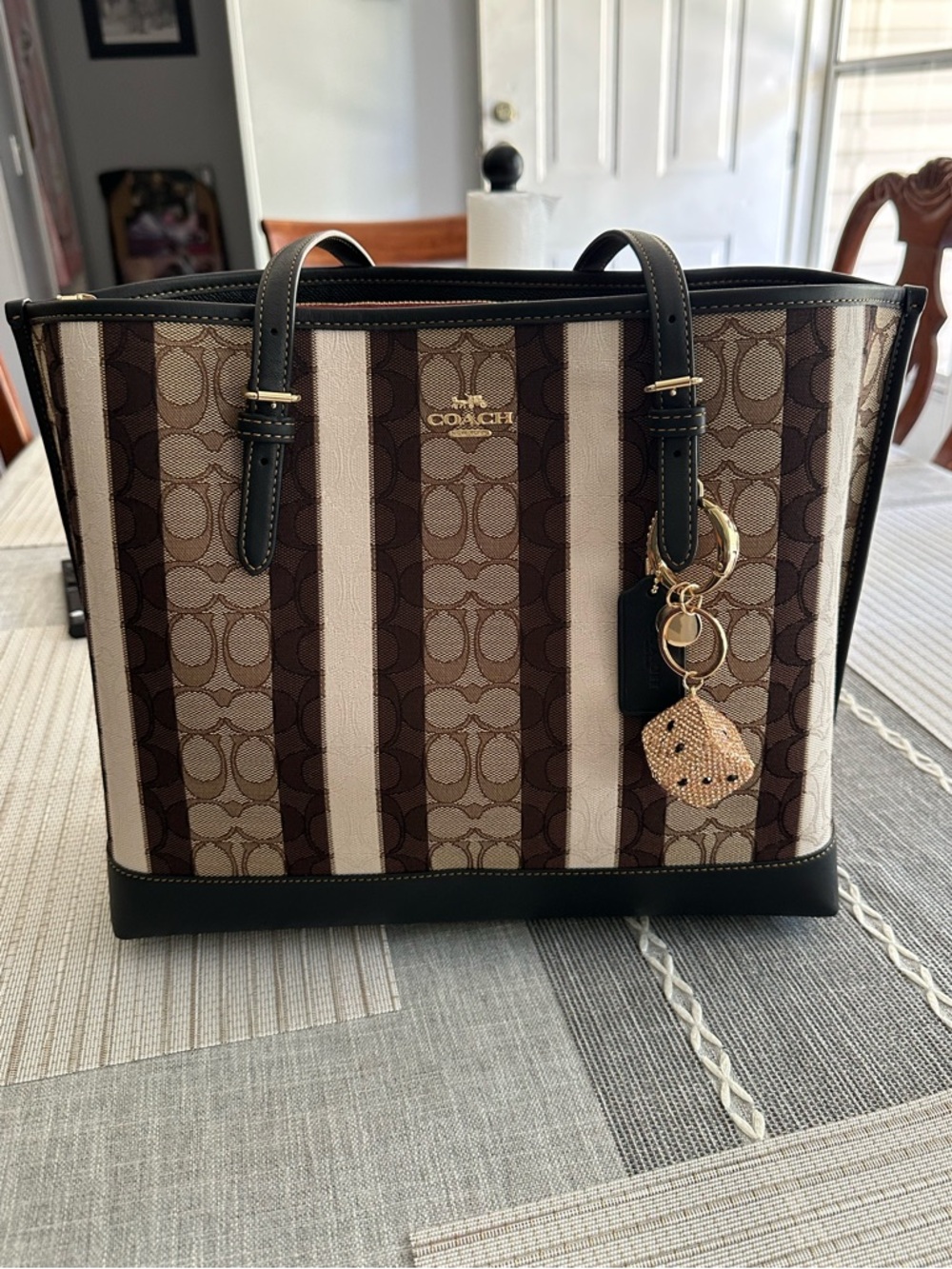 Coach Mollie Tote Bag
In Signature Jacquard With Stripes
